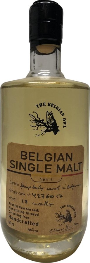 The Belgian Owl 18 months 1st fill bourban 46% 500ml