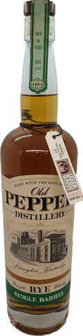 Old Pepper Single Barrel Rye Charred New American Oak Barrel r Bourbon S.B.S 52.6% 750ml
