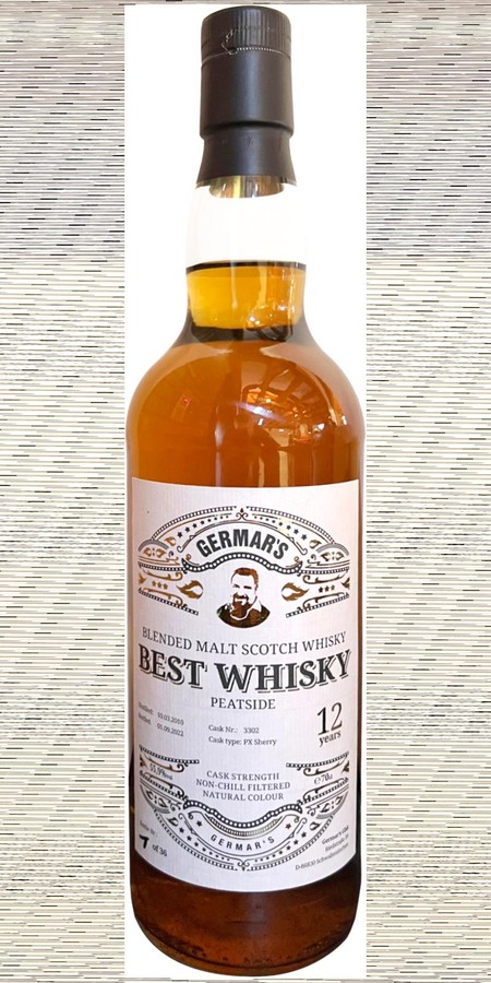 Peatside 2010 Ger Best Whisky Germar's Bar PX Sherry 55.9% 700ml