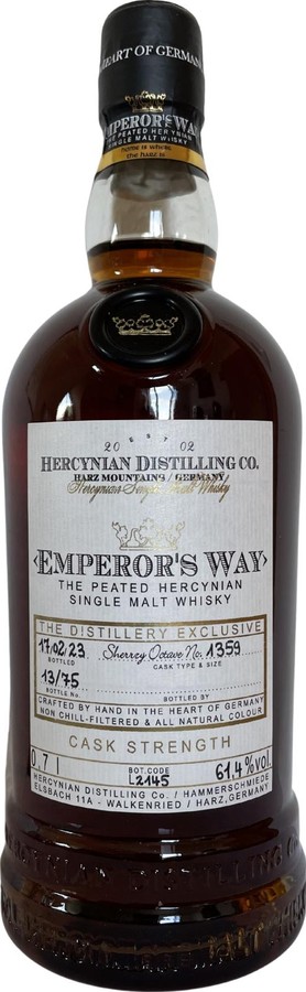 Emperor's Way The Distillery Exclusive Distillery Bottling Sherry Octave Distillery Shop 61.4% 700ml