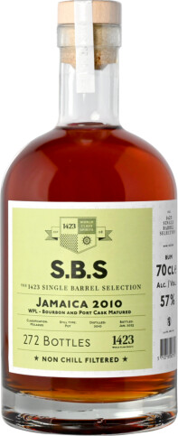 S.B.S. 2010 Worthy Park Jamaica 13yo 57% 700ml