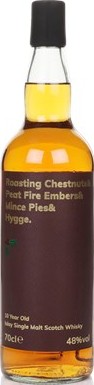 Roasting Chestnuts & Peat Fire Embers & Mince Pies & Hygge 10yo Islay Single Malt Scotch Whisky 48% 700ml