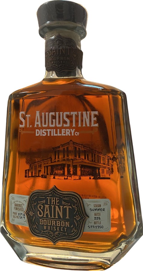 St. Augustine The Saint Bourbon Whisky Barrel Finished Limited Edition 54.9% 750ml
