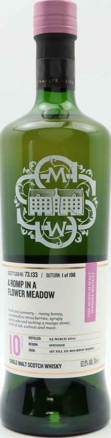 Aultmore 2011 SMWS 73.133 Romp in A Flower Meadow 1st Fill Ex-Bourbon Barrel 62% 700ml