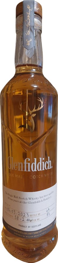Glenfiddich 15yo CS The Distillery Malt Sherry Bourbon New Oak Solera Vat Hand-filled at distillery shop 58.2% 700ml