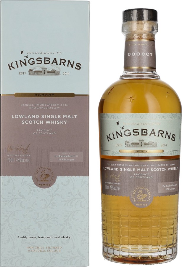 Kingsbarns Doocot 90% bourbon 10% STR 46% 700ml