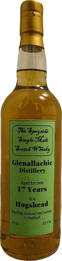 Glenallachie 17yo CG The Speyside Single Malt Scotch Whisky 53.7% 700ml