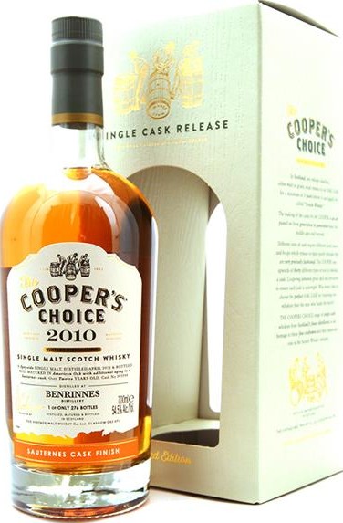 Benrinnes 2010 VM The Coopers Choice Sauterness 54.5% 700ml