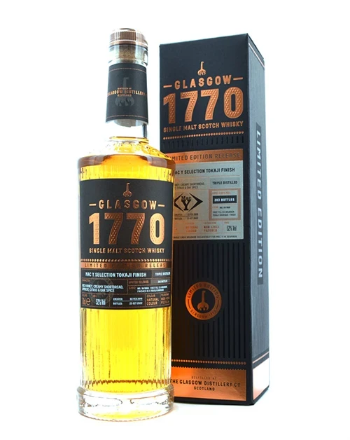1770 2018 Limited Edtion Release 1 st fill ex-Bourbon Tokaji Barrique Finish MacY Selection Tokaji Finish 52% 700ml