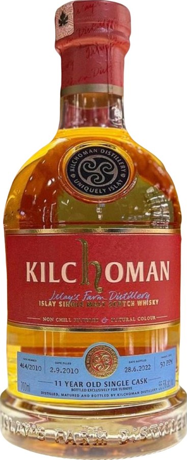 Kilchoman 2010 Turkiye 1st Fill Ex-Bourbon Turkiye 55.5% 700ml
