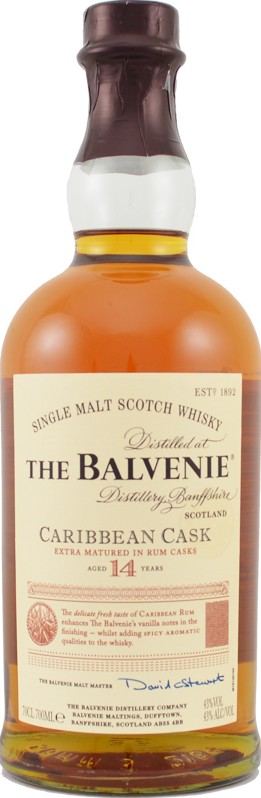 Balvenie 14yo Caribbean Cask Rum Finish 43% 700ml