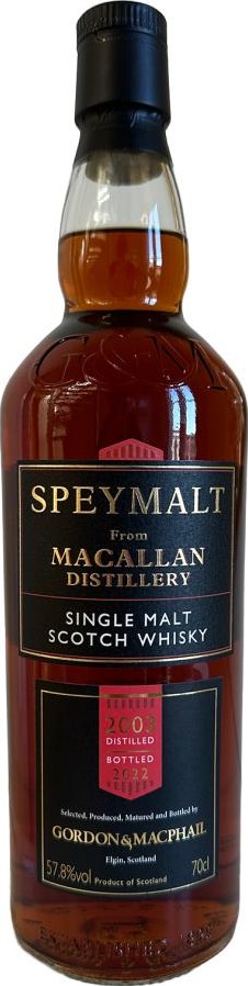 Macallan 2003 GM Speymalt 1st Fill Sherry Hogshead Magical Mystery Malt Club 57.8% 700ml