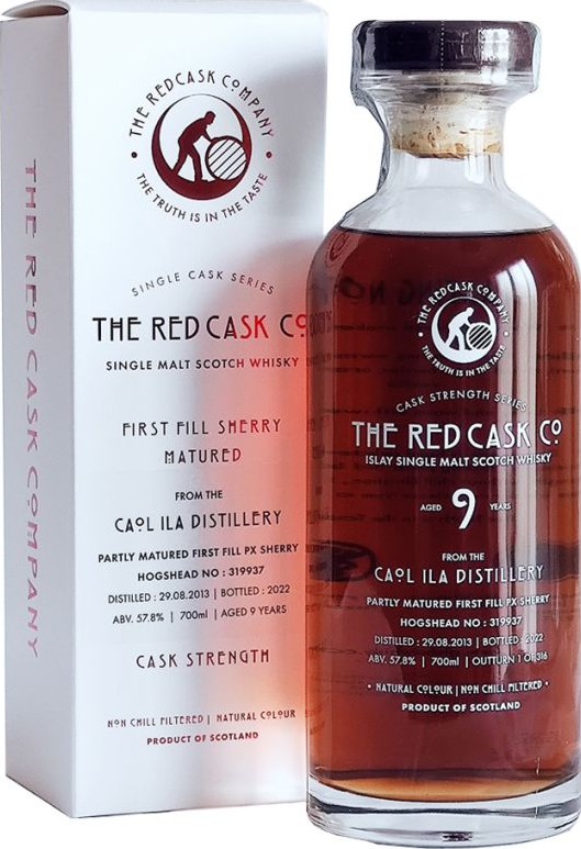 Caol Ila 2013 GWhL The Red Cask Co 1st Fill PX Sherry Finish 57.8% 700ml