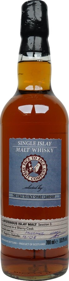 Single Islay Malt Whisky The Mysterious South Coast FtF Session 3 Germany 53.9% 700ml