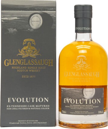 Glenglassaugh Evolution 1st fill Tennessee Whisky barrel 50% 700ml