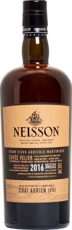 Velier 2016 Neisson Chai Adrien #5 4yo Cuvee 55.8% 200ml
