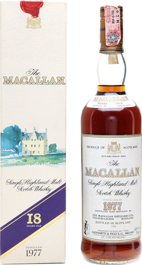 Macallan 1977 Vintage Sherry 43% 700ml