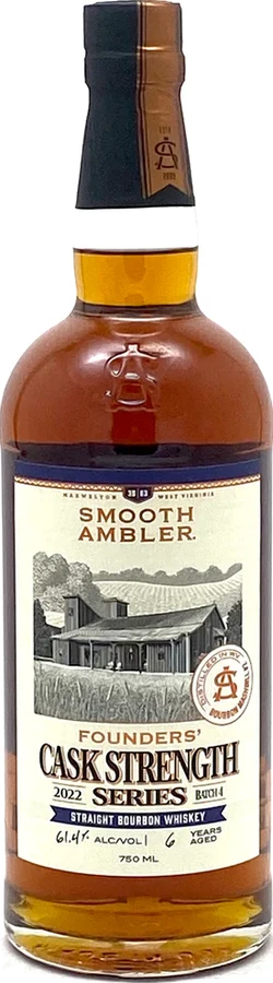 Smooth Ambler 6yo Founders Cask Strength Series Charred New American Oak Barrel 61.4% 750ml