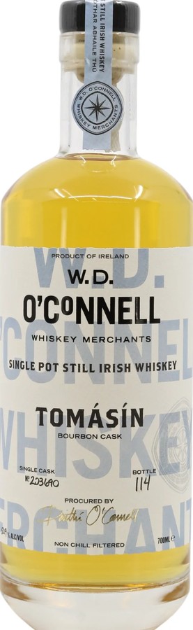 W.D. O'Connell Pot Still Whisky Tomasin Ex-Bourbon 50.9% 700ml