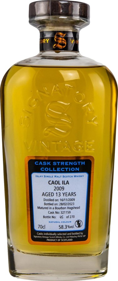 Caol Ila 2009 SV Cask Strength Collection Bourbon Hogshead 58.3% 700ml