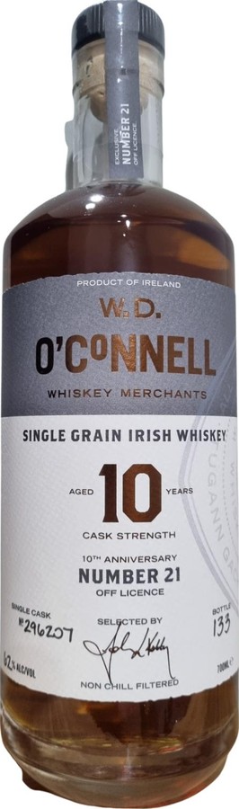 W.D. O'Connell 10yo WDO ex Madeira Number 21 Off-Licenses 62% 700ml