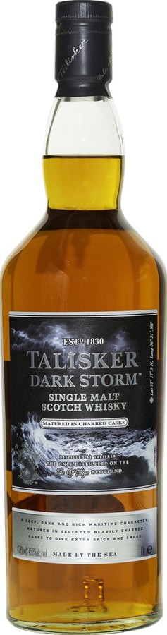 Talisker Dark Storm Matured in Charred Casks Heavily Charred Ex-Bourbon Travel Retail Exclusive 45.8% 1000ml