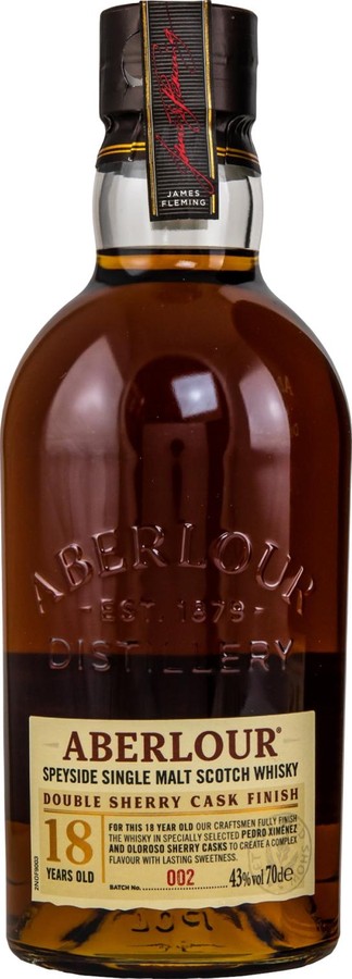 Aberlour 18yo Double Sherry Cask Finish Am. & Eur. Oak + 1st-Fill PX & Oloroso Finish 43% 700ml