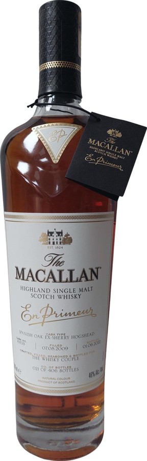 Macallan 2009 En Primeur Spanish Oak Ex-sherry Hogshead The Whisky Couple 46% 700ml