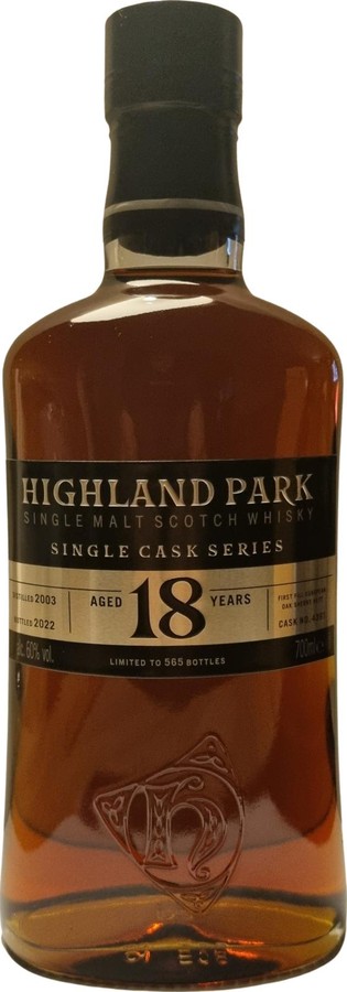 Highland Park 2003 Single Cask Series 1st Fill European Oak Sherry Butt 60% 700ml