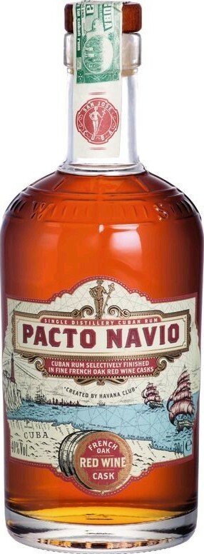 Havana Club Pacto Navio French Oak Red Wine Cask 40% 700ml