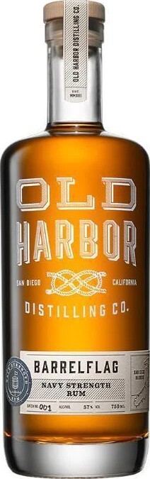 Old Harbor Barrel Flag Navy Strength Rum Batch #001 57% 750ml