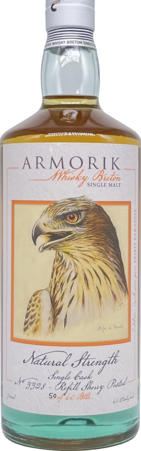 Armorik 2016 SpPa Natural Stremgth Refill Sherry Peated 61.2% 700ml