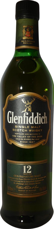 Glenfiddich 12yo Our Signature Malt Oloroso Sherry & Bourbon Oak 40% 700ml