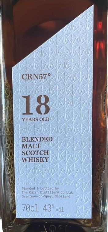 Blended Malt Scotch Whisky 18yo CRN57 The Cairn Distillery Co. Ltd 43% 700ml