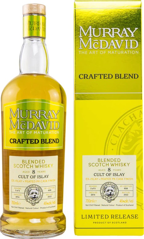 Cult of Islay 2014 MM The Art of Maturation Crafted Blend Ex-Islay + Peated PX Cask Finish 46% 700ml