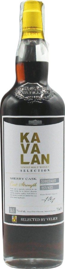 Kavalan Solist Sherry Cask Ex-Sherry Cask Selected by Velier 58.6% 700ml