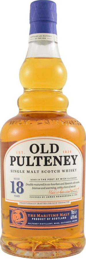 Old Pulteney 18yo The Maritime Malt Bourbon and Sherry 46% 700ml