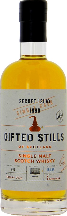 Secret Islay 1990 JB Gifted Stills Bourbon Barrel 50.7% 700ml