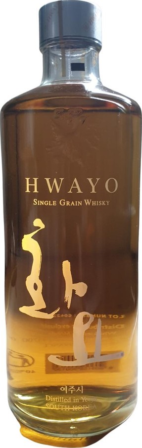Hwayo Single Grain Whisky Distillery Bottling Fut de chene Americain 40% 500ml