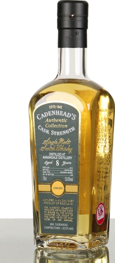 Annandale 2015 CA Authentic Collection Bourbon Barrel 53.6% 700ml
