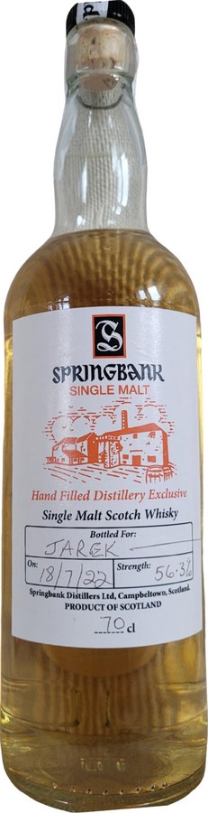 Springbank Hand Filled Distillery Exclusive 56.3% 700ml