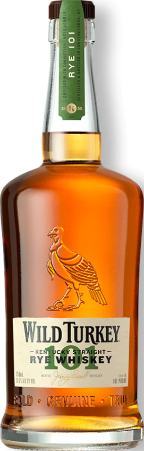 Wild Turkey 101 proof Kentucky Straight Rye Whisky New American White Oak Barrel 50.5% 1000ml