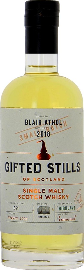 Blair Athol 2018 JB Gifted Stills Hogshead 43% 700ml
