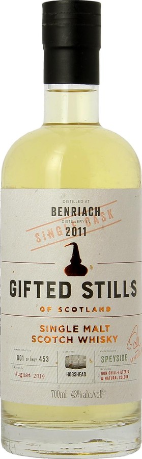 BenRiach 2011 JB Gifted Stills Hogshead 43% 700ml