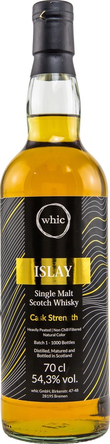 Islay Single Malt Scotch Whisky whic Cask Strength 54.3% 700ml