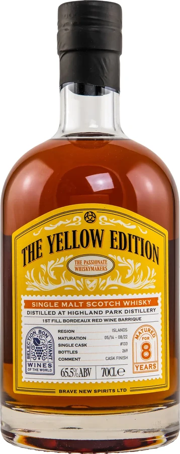Highland Park 2014 BNSp The Yellow Edition 1st Fill Bordeaux Red Wine Barrique 65.5% 700ml