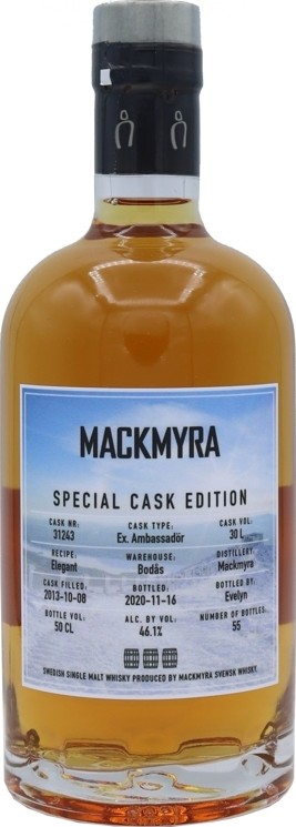 Mackmyra 2013 Special Cask Edition Bourbon swedish Oak 46.1% 500ml