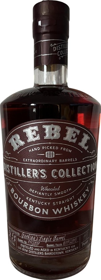Rebel 2015 Distiller's Collection Gardina's Single Barrel 56.5% 750ml