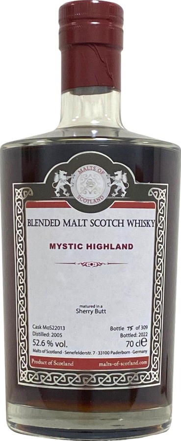 Mystic Highland 2005 MoS Sherry Butt 52.6% 700ml