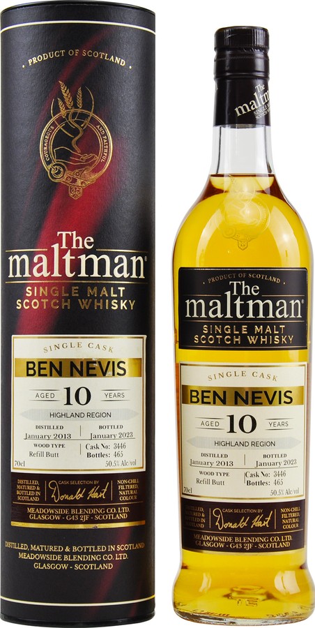 Ben Nevis 2013 MBl The Maltman Refill Butt 50.5% 700ml